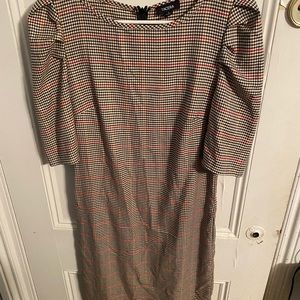 Red, black and white plaid dress.  Tacera size small.  Very little wear